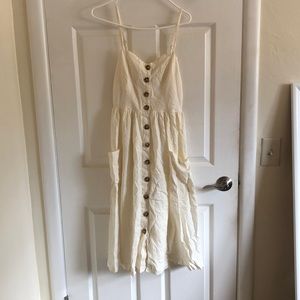 Urban outfitters linen midi dress